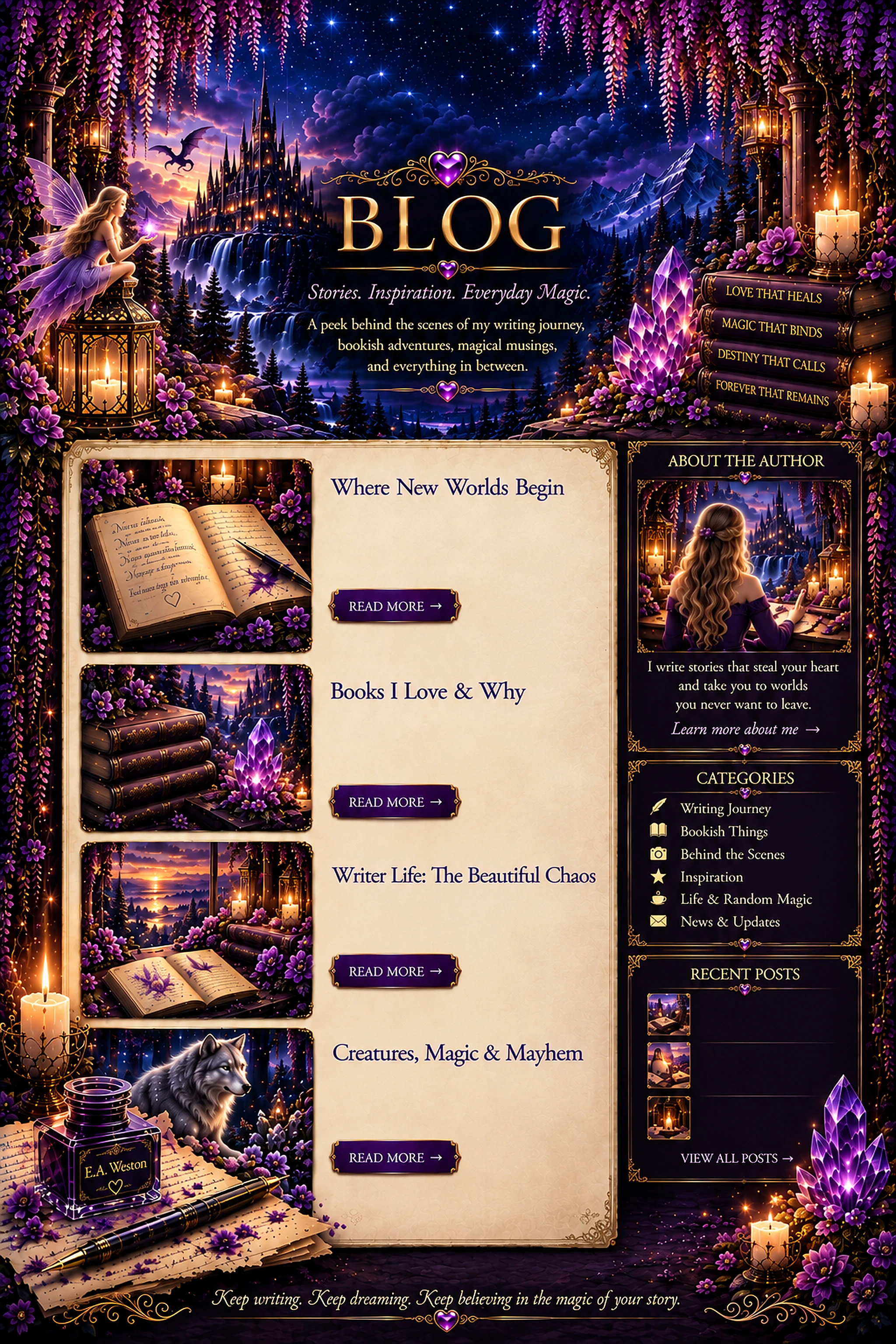 E.A. Weston Blog — Stories, Inspiration, Everyday Magic.