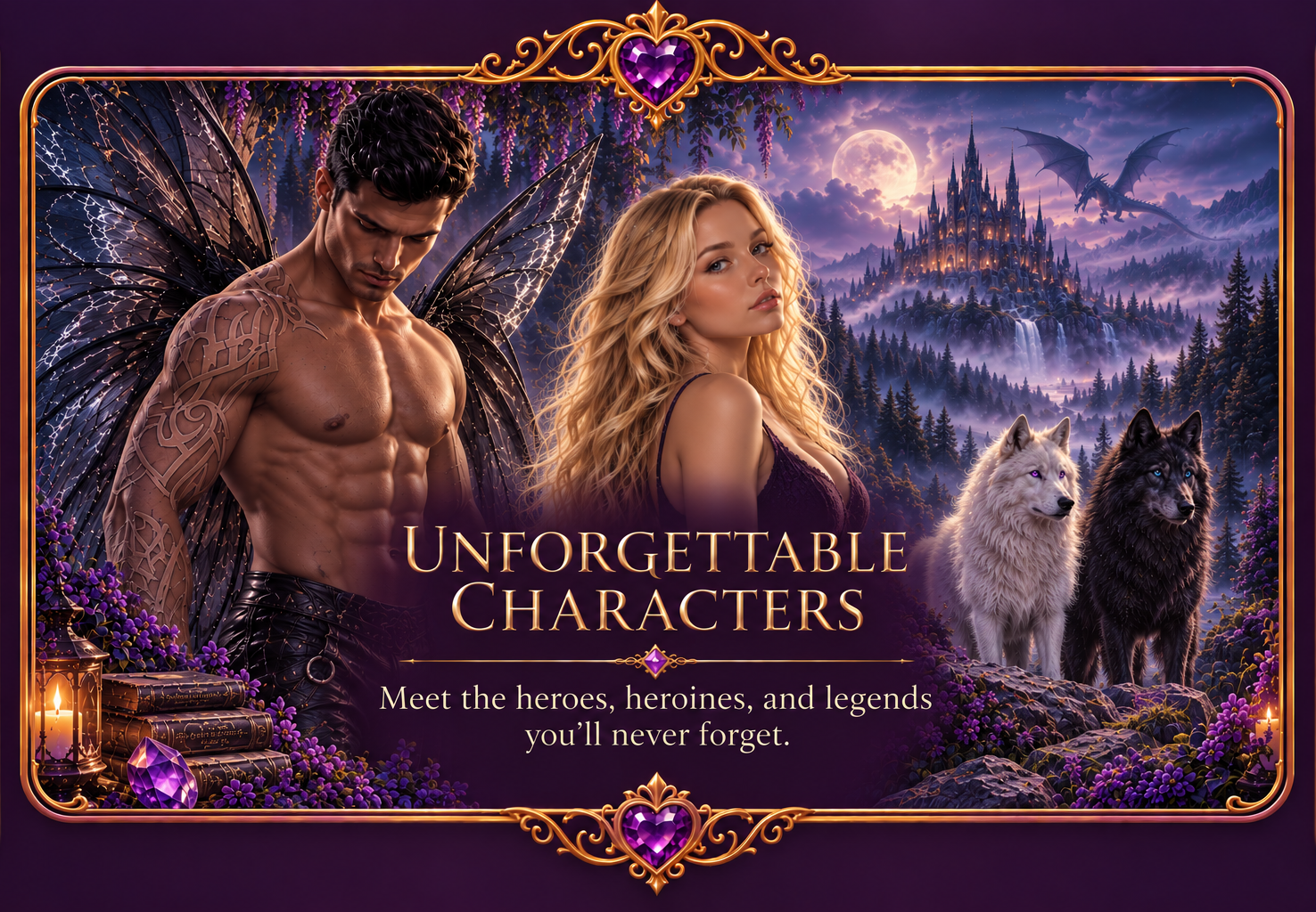 Unforgettable Characters — Meet the heroes, heroines, and legends you'll never forget.